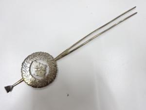 アンティーク　彫金　透かし　簪